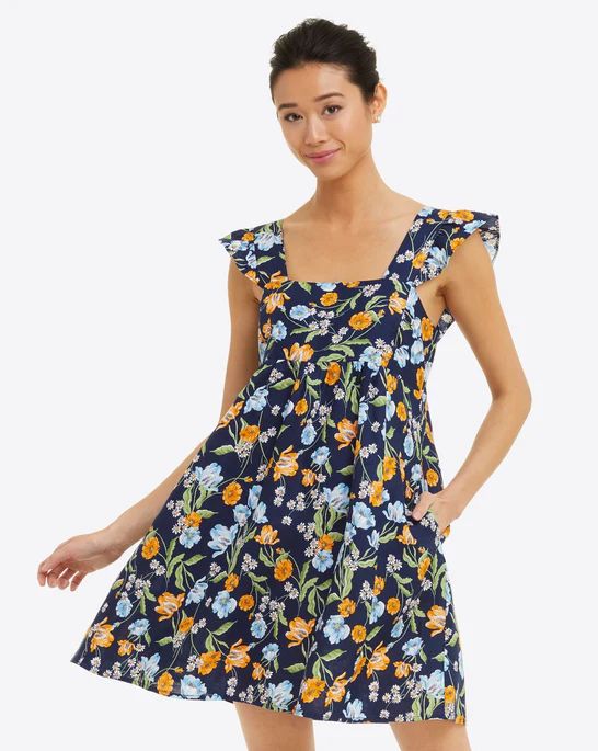 Maddie Babydoll Dress in Spring Blooms | Draper James (US)