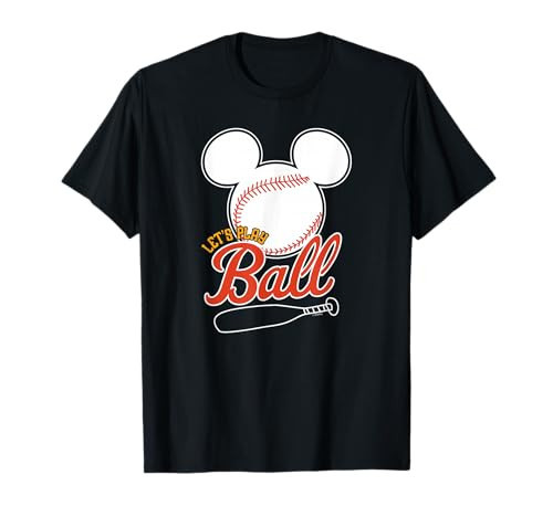 Disney - Mickey Lets Play Ball Baseball T-Shirt | Amazon (US)