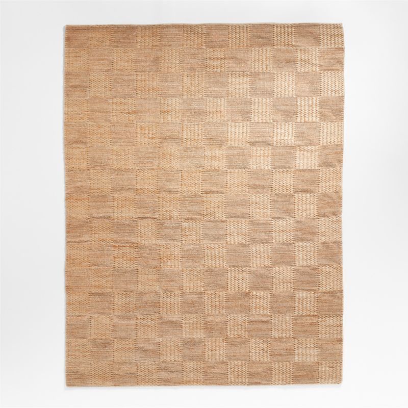 Hart Chunky Square Jute Area Rug 6'x9' by Jake Arnold | Crate & Barrel | Crate & Barrel