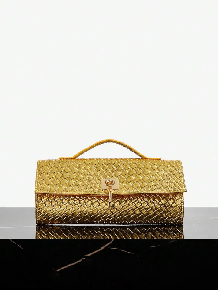 SHEIN SXY Ladies, Women Top Handle Bags , Woven Bag,Fashionable, Simple, Elegant, Versatile, Clas... | SHEIN