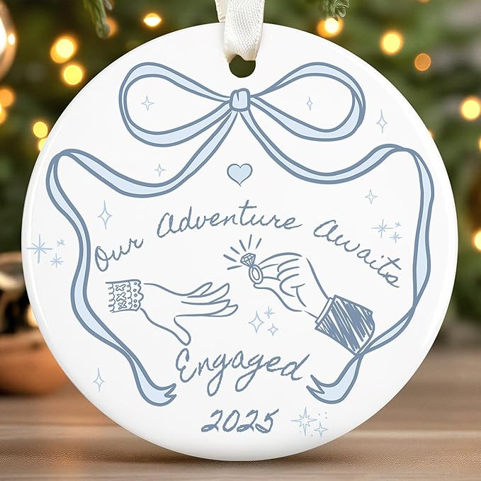 Engagement Gifts for Couples - Engagement Ornament - Gifts for Newly Engaged Couples - Engaged Or... | Amazon (US)