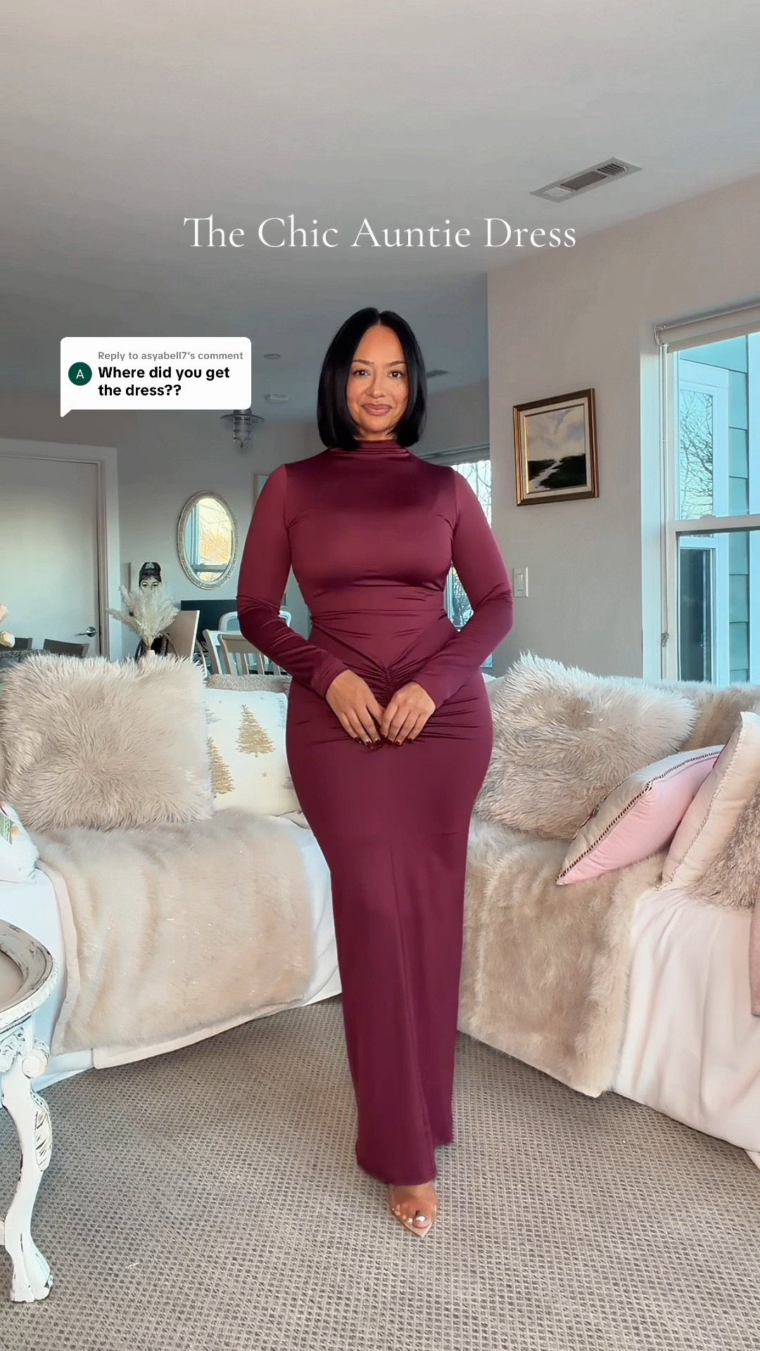 THE CHIC AUNTIE HOLIDAY DRESS 😍

• Has stretch
• Comes in multiple colors 
• Fits true to size 
• Curve flattering

holiday party outfit 
holiday photos 
maxi dress
ruched dress 
wedding guest dress 

#LTKHoliday #LTKMidsize #LTKCyberWeek