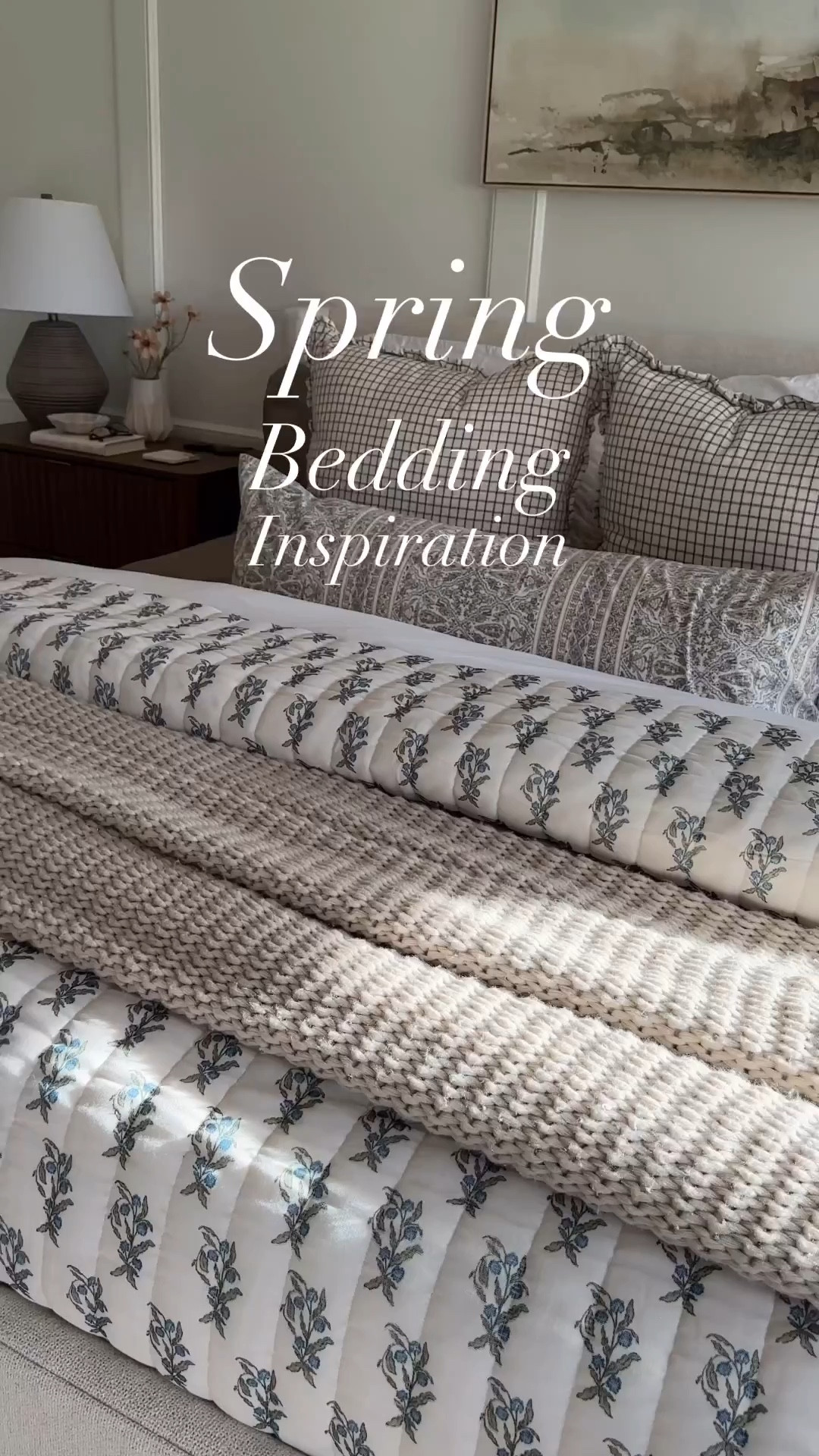 Love this spring bedding layout!! (* LOVE even more that it's budget friendly!

#LTKSeasonal #LTKfindsunder100 #LTKhome