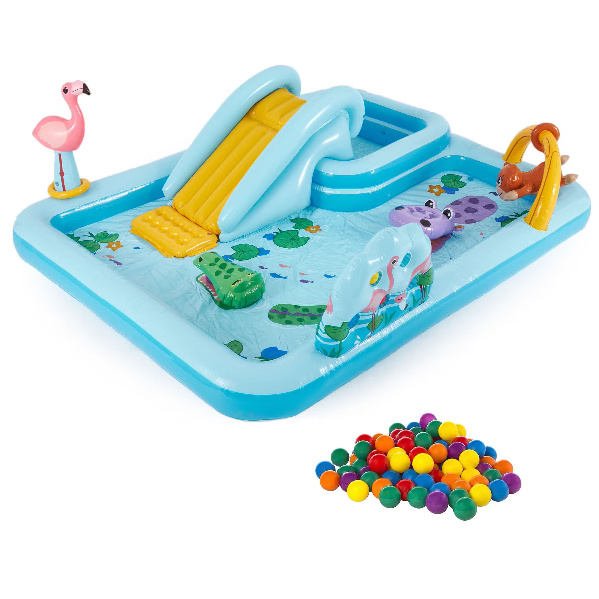 Intex 96" x 78" x 28" Inflatable Jungle Adventure Play Center Spray Kiddie Pool | Target