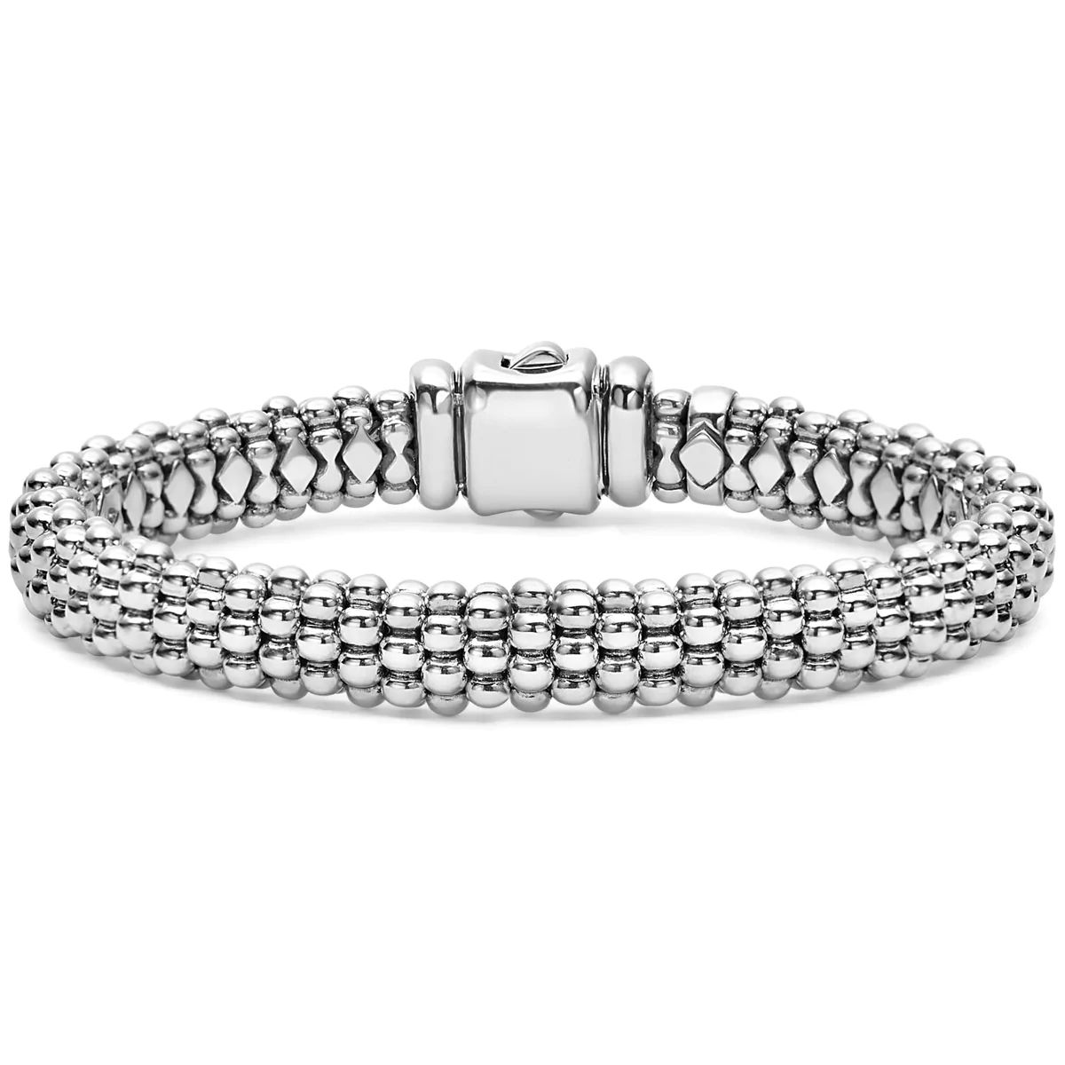 Signature Caviar Silver Caviar Bracelet | 9mm | LAGOS