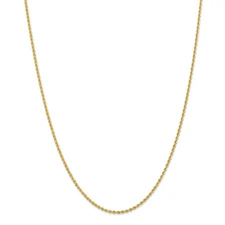 14K Yellow Gold chain Rope 20 in 2 mm 2.0mm Solid | Walmart (US)