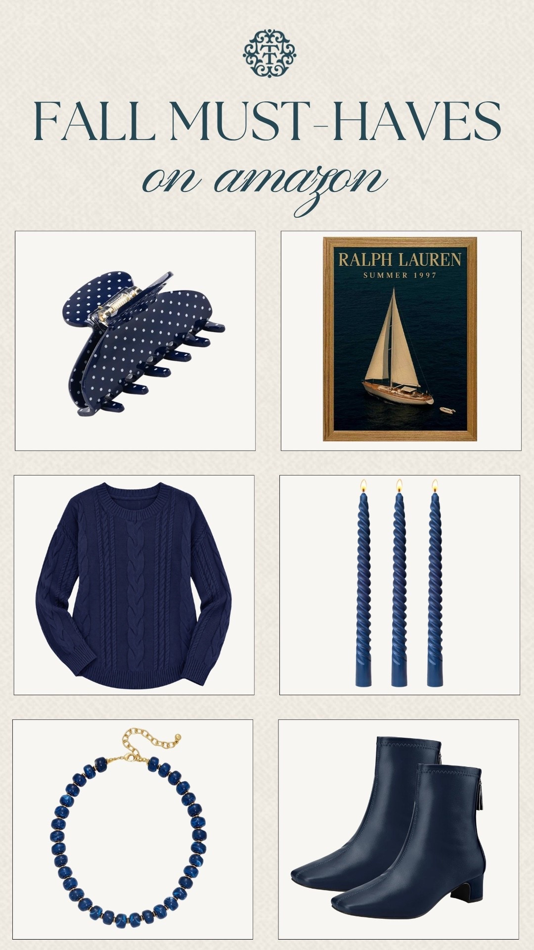 We’re sharing more of our favorite Amazon fall finds, from navy sweaters and boots to pretty accessories and home touches. These are the pieces we’re loving for bringing classic fall style into our wardrobes and homes this season.