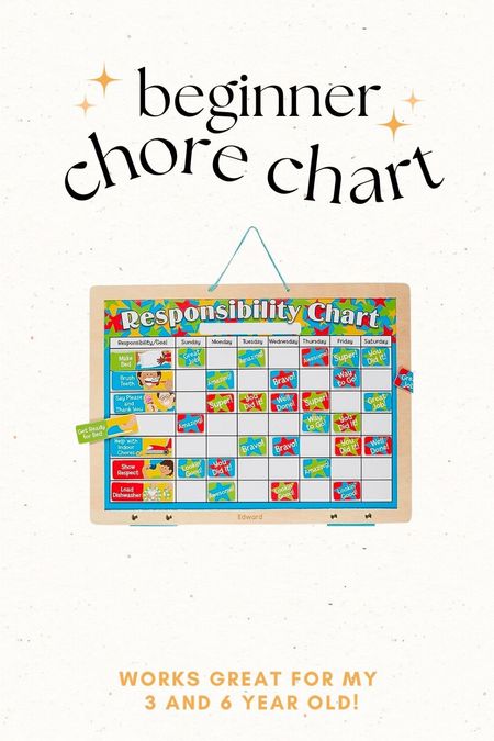 Beginner Chore Chart for kids! 

#LTKkids #LTKfamily #LTKunder100