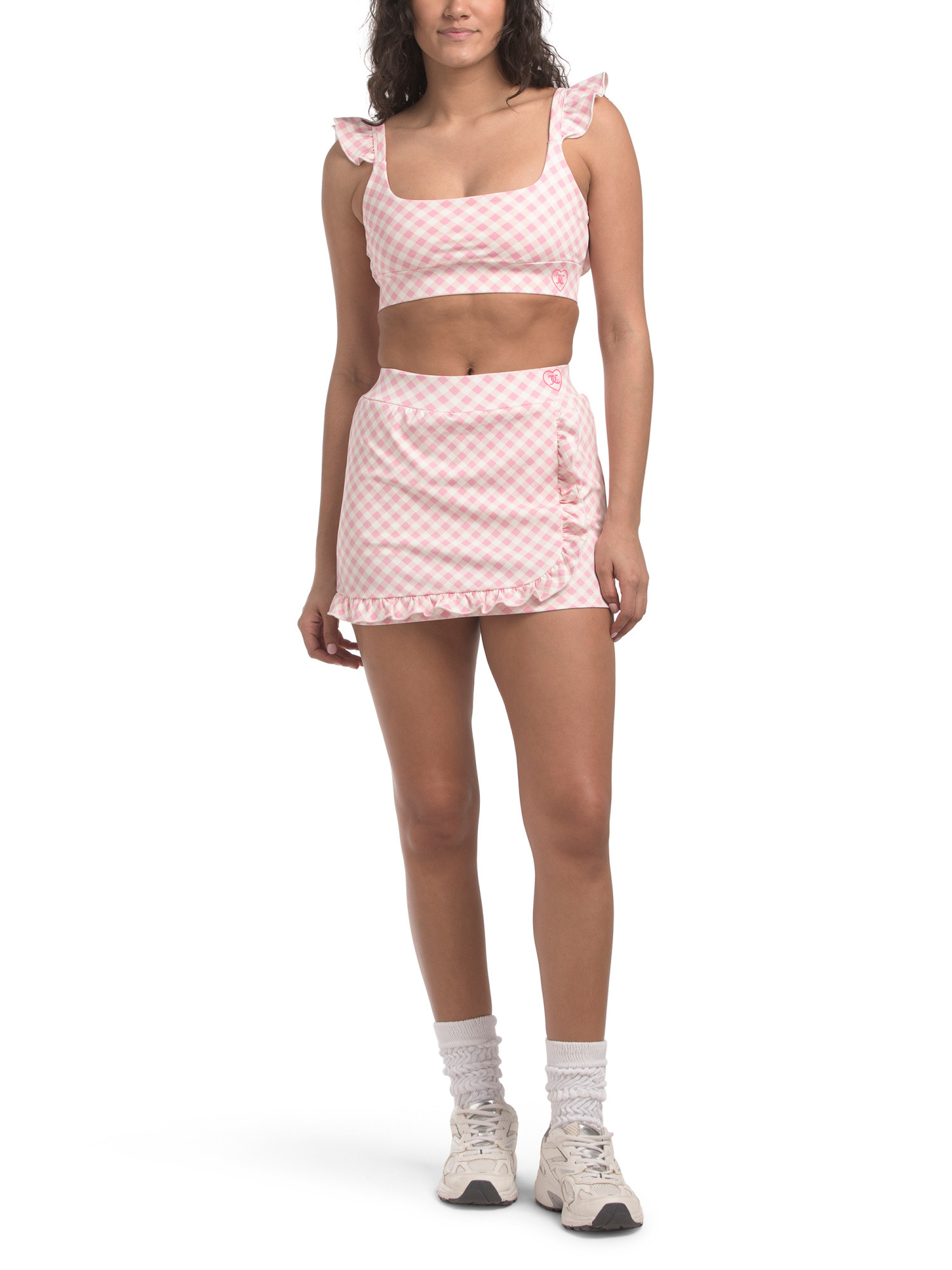 Ruffle Trim Skort And Bra Top Collection | TJ Maxx