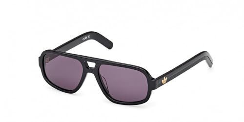 adidas Originals Sunglasses OR 0134 01A Shiny Black / | Amazon (US)