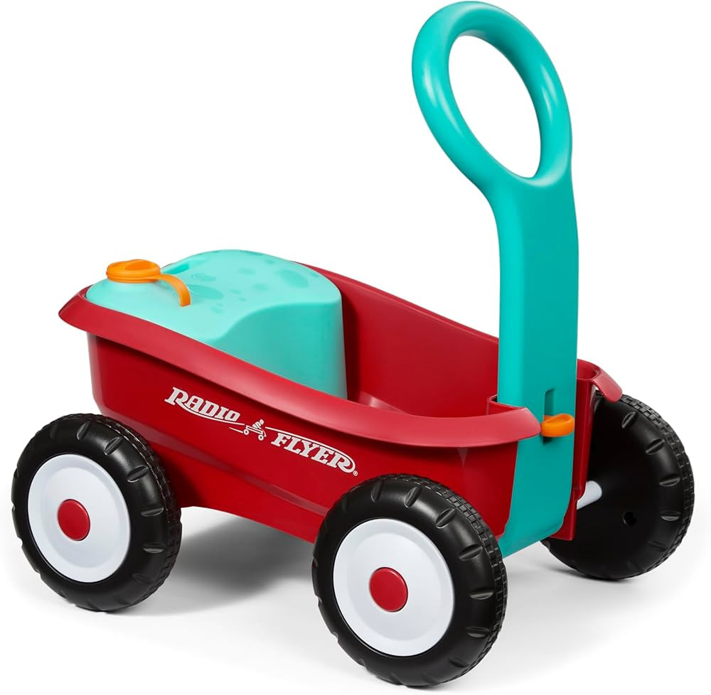 Radio Flyer Bubble Buddy Walker Wagon, Bubble Machine for Kids, Red Baby Walker with Wheels for A... | Amazon (US)
