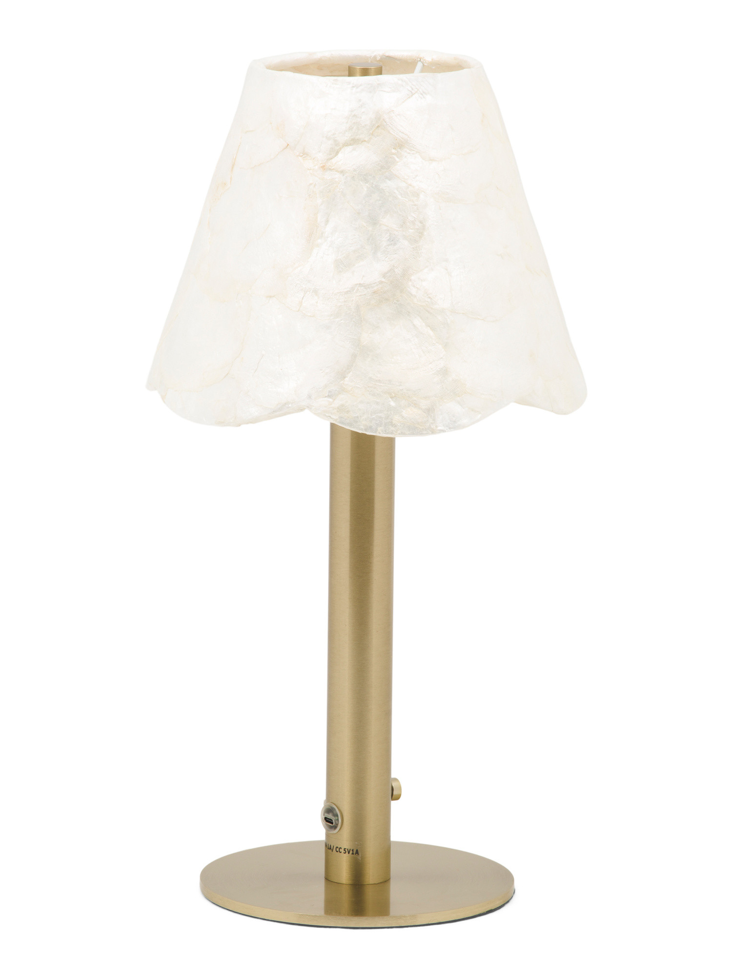 16in Cordless Capiz Shade Table Lamp | Home | Marshalls | Marshalls