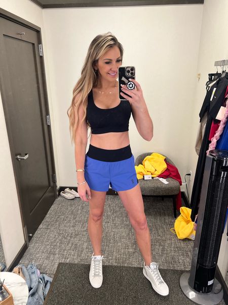 Workout outfit in the Nordstrom NSale 
On Cloud 
Love the shorts with tights underneath 
Sports bra is a great comfy fit
P448 mid top sneakers are sooo comfy! 


#LTKxNSale #LTKFitness #LTKunder50