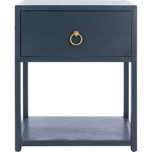Sukie 1-Drawer Nightstand, Navy | One Kings Lane