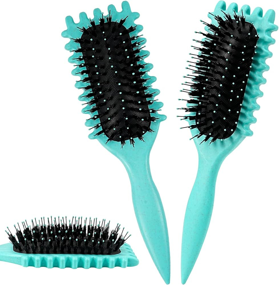 Curl Define Styling Brush, Shaping and Defining Curls for Women to Reduce Pulling and Curl Separa... | Amazon (US)