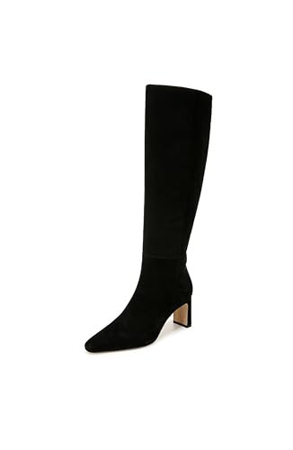 Sam Edelman Women's Sylvia Boot, Black Suede, 12, Medium | Amazon (US)