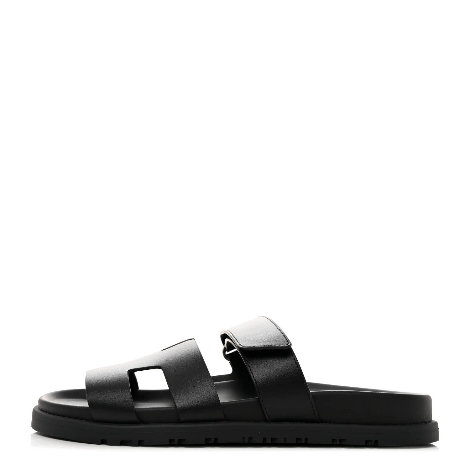 Calfskin Womens Chypre Sandals 37 Black | FASHIONPHILE (US)