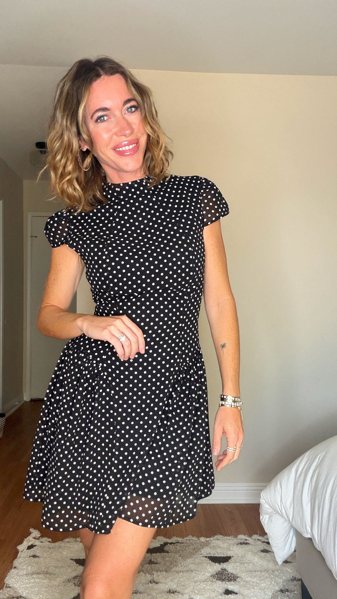 Date Night 🖤 Pretty woman vibes — polka dots (again!) with this flirty dress!! 

#LTKootd #LTKTravel #LTKgrwm