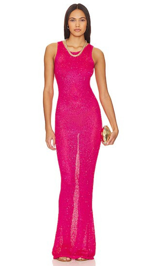 ASTA RESORT Natalia Dress in Fuchsia. - size XS | Revolve Clothing (Global)
