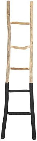 Creative Co-op EC0244 Dipped Decorative Wood Ladder, Black | Amazon (US)