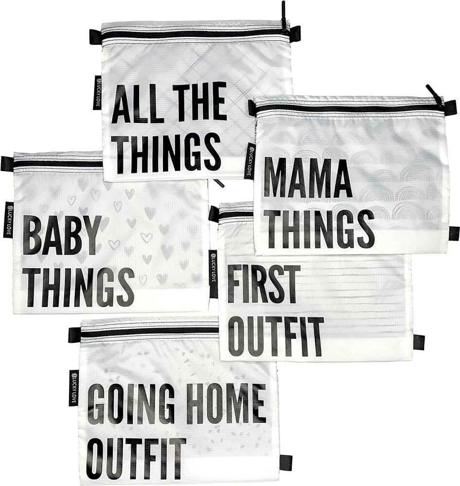 Lucky Love Hospital Bags For Labor and Delivery, Diaper Bag Organizing Pouches and Hospital Bag E... | Amazon (US)