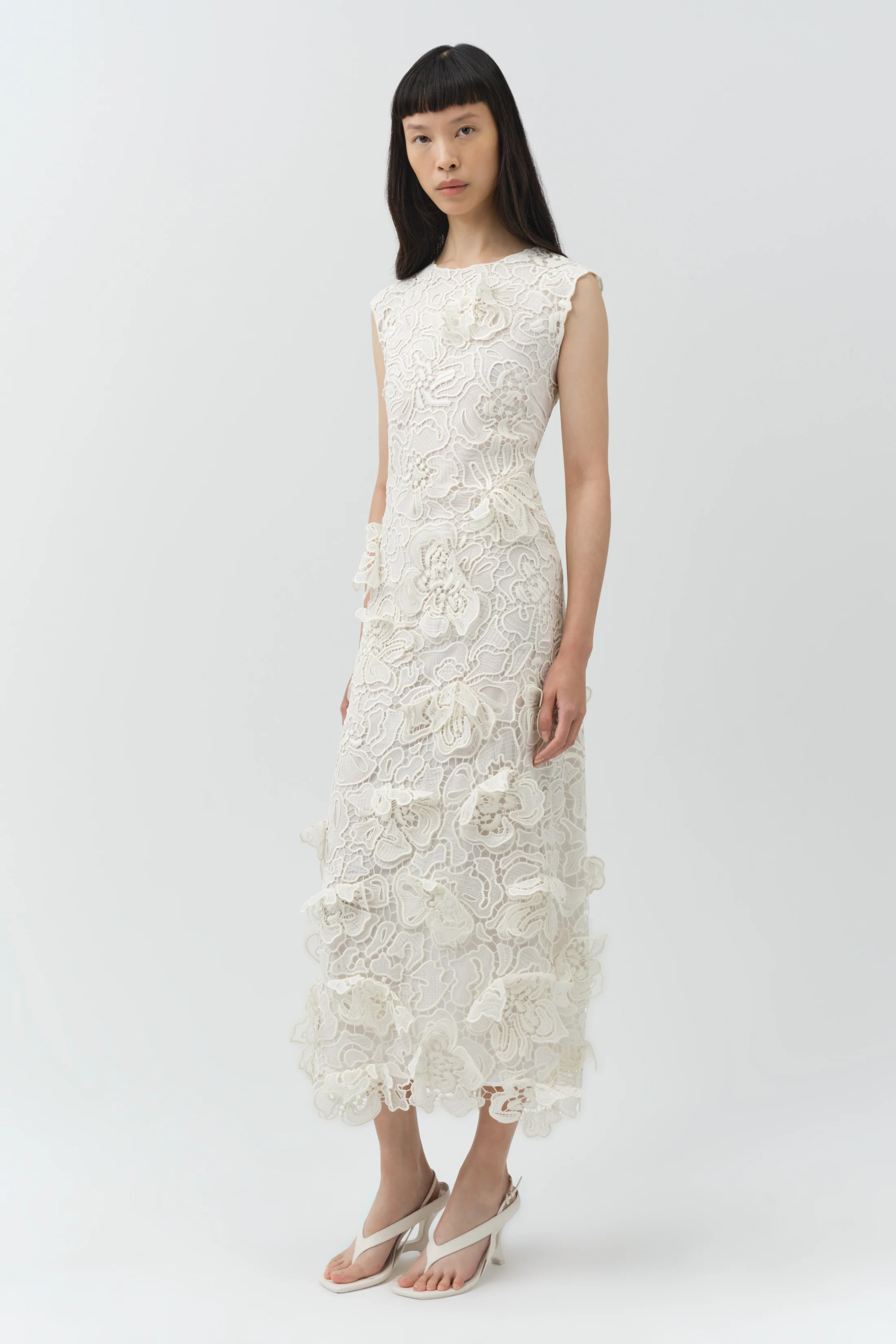 Dahlia Lace Midi Dress | Simkhai