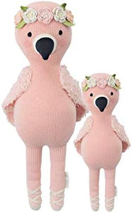 Amazon.com: cuddle + kind Penelope The Flamingo Little 13" Hand-Knit Doll – 1 Doll = 10 Meals, ... | Amazon (US)