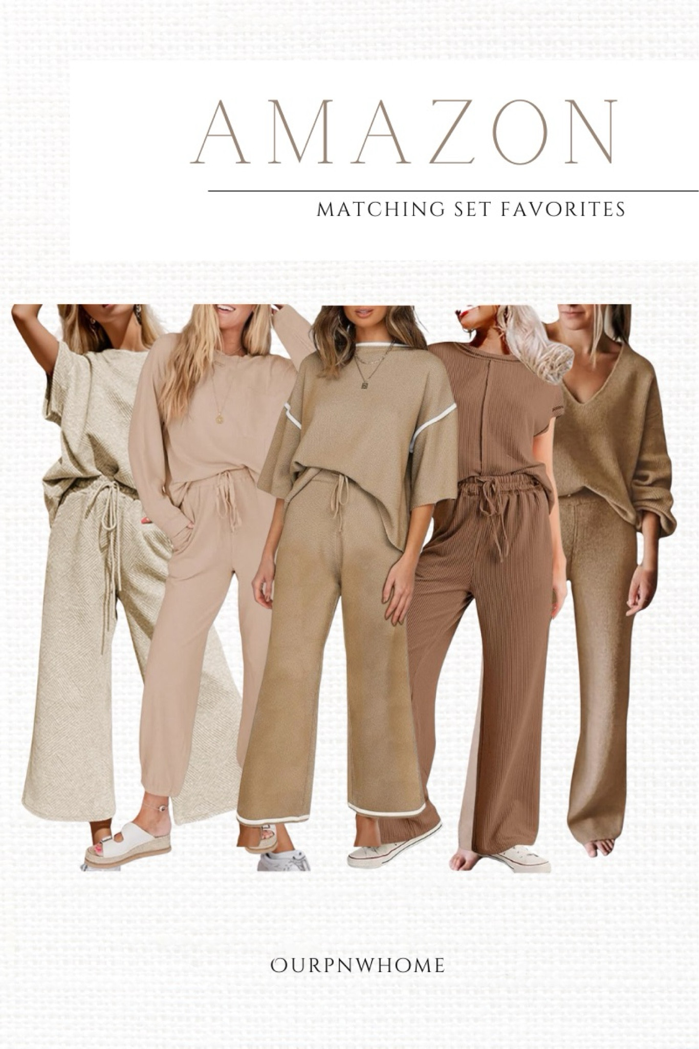 Latest Amazon matching sets I’m loving!

Tan loungewear, brown sweats set, knit pajamas, Amazon fashion, work for home outfit, cozy set, neutral matching set

#LTKFindsUnder50 #LTKSaleAlert #LTKStyleTip