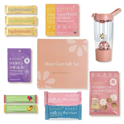 Boobie Mom Care Gift Set + Pregnancy Baby Shower Gift + Postpartum Gift Box - 12pc | Target