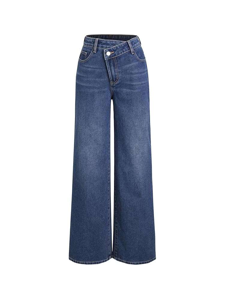 CIDER Denim High Waist Pocket Wide Leg Jeans | Amazon (US)