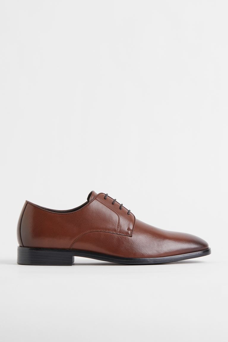 Derby Shoes - Dark brown - Men | H&M US | H&M (US + CA)