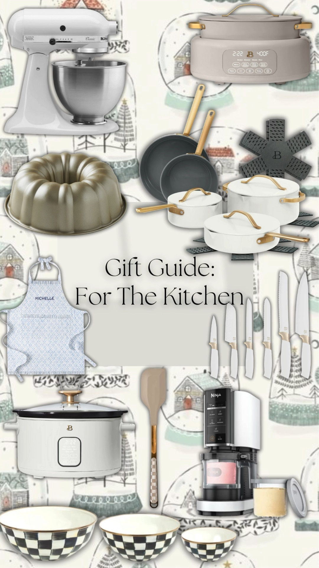 
I am constantly in the kitchen and I know you probably have someone in your life who is just like me! I gathered some of my favorite kitchen supplies as someone who bakes full time and still cooks 95% of my family meals. I love these products because they come in multiple colors, are customizable and well made. Personally, I just purchased the pots and pans in a second color because I love them so much. P.S. the colors I purchase in the Drew Barrymore Beautiful collection for my own kitchen are Sage and Emerald and for my mother’s kitchen are Cornflower Blue and Taupe.

(November 2025)

#LTKGiftGuide #LTKHoliday #LTKCyberWeek