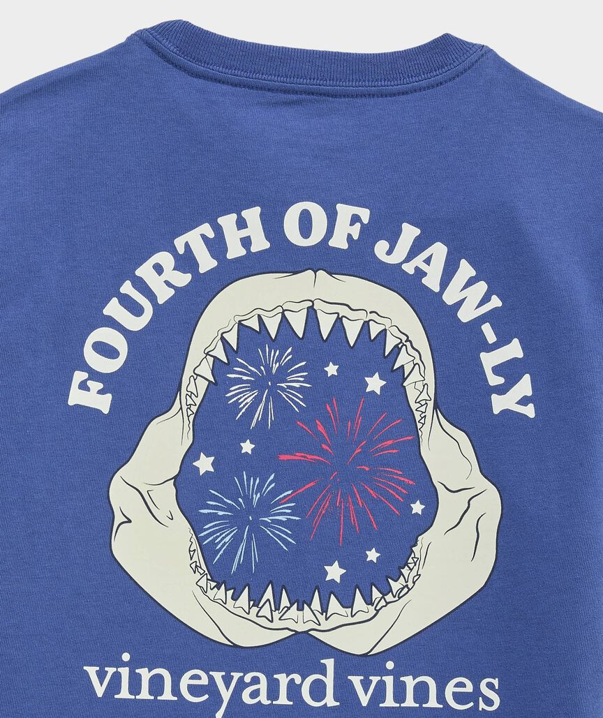 Boys' Glow-In-The-Dark Fourth of JAW-ly Short-Sleeve Pocket Tee | vineyard vines