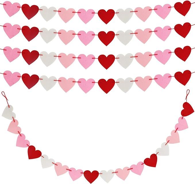 Amazon.com: Valentines Day Burlap Banner, Valentines Day Décor for Home, Banner Garland with 2 Felt  | Amazon (US)