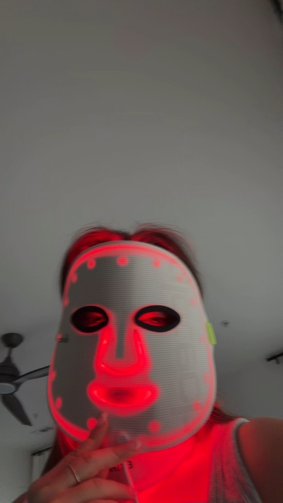 LOL 💀 my red light mask &  vibration plate!! 