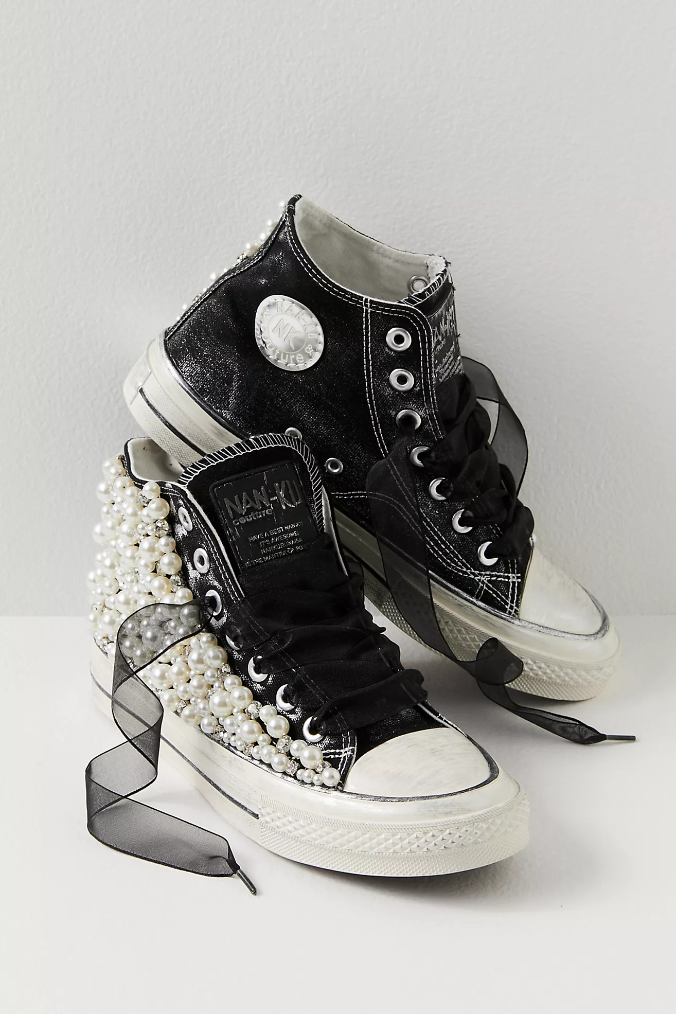 Pearl Crush Hi Top Sneakers | Free People (Global - UK&FR Excluded)