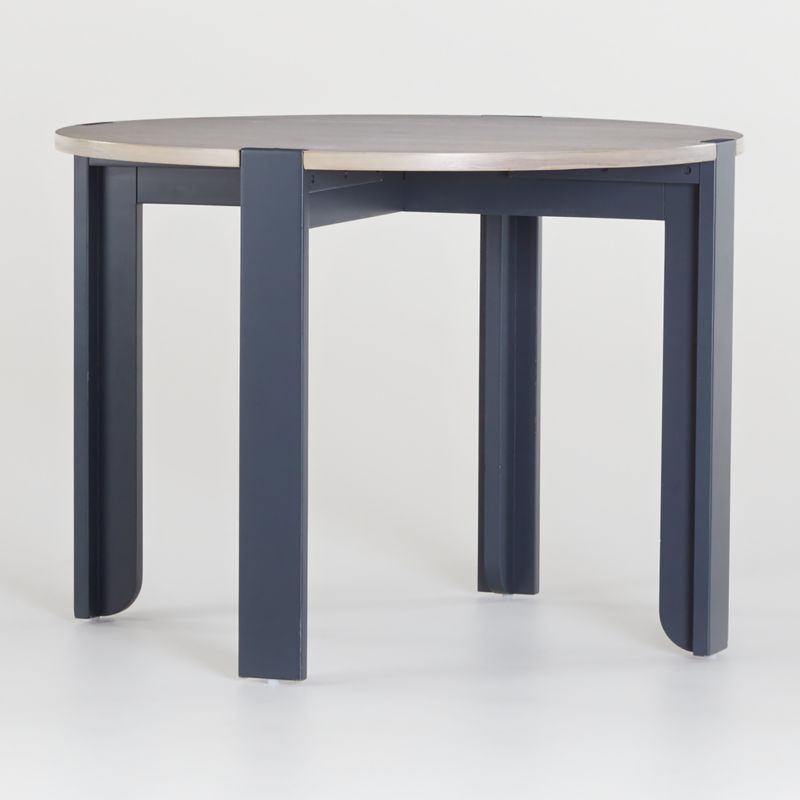 Nesting Charcoal and Grey Stain Kids Play Table + Reviews | Crate & Kids | Crate & Barrel