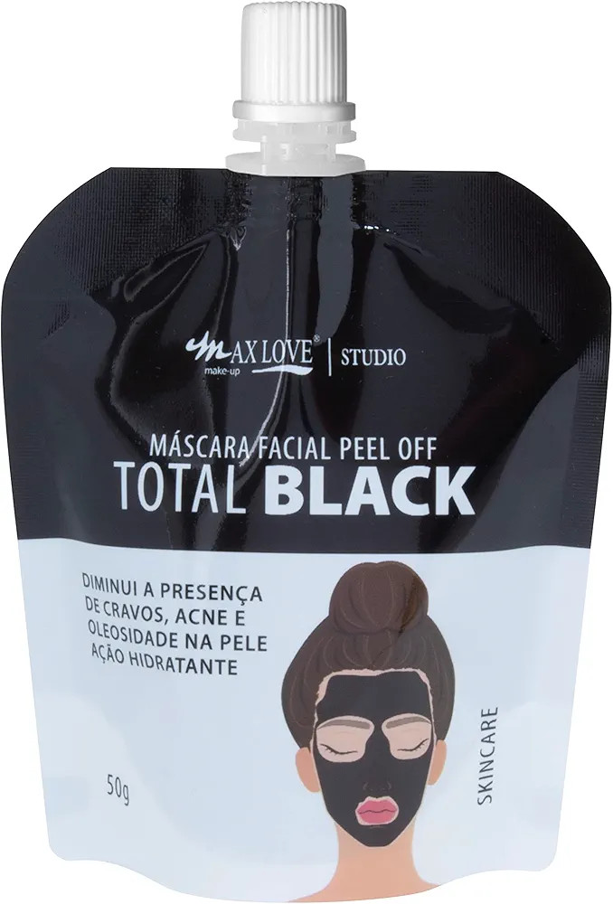 Max Love Mascara Facial Total Black Pouch De 50G | Amazon (BR)