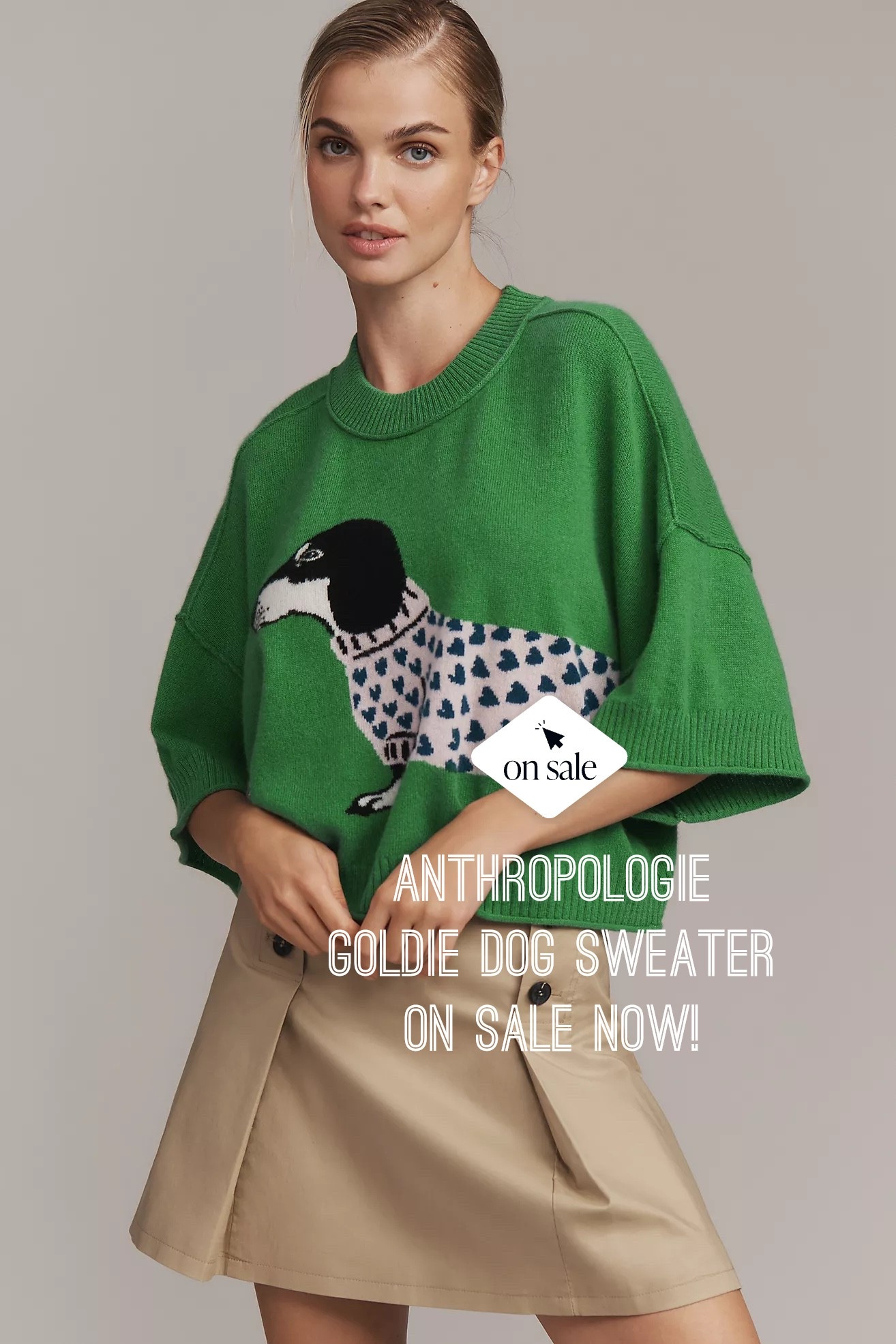 The viral Anthropolgie dog sweater is on sale now! Yes the Anthropologie Goldie sweater in the loving dog print finally went on sale. Grab one before they sell out for good 

#LTKU #LTKSaleAlert #LTKootd