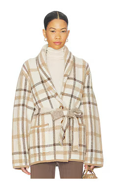 Super Luxe Plaid Jacquard Wrap Coat
                    
                    NAADAM | Revolve Clothing (Global)