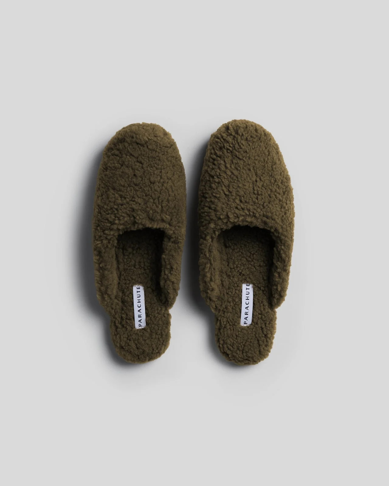 Shearling Wool Lounge Slippers (Olive) | Parachute