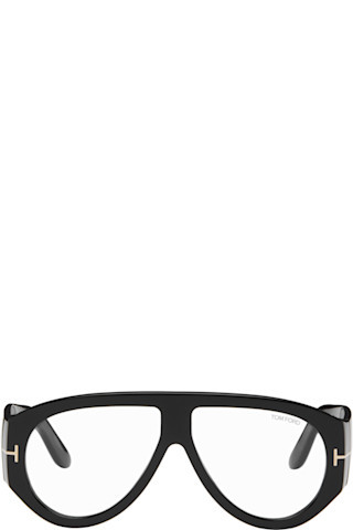 Black Pilot Blue Block Optical Glasses | SSENSE