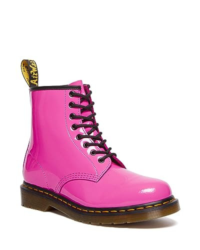 Dr. Martens Unisex 1460 Patent Leather 8 Eye Boot, Thrift Pink, 5 Women/4 Men | Amazon (US)