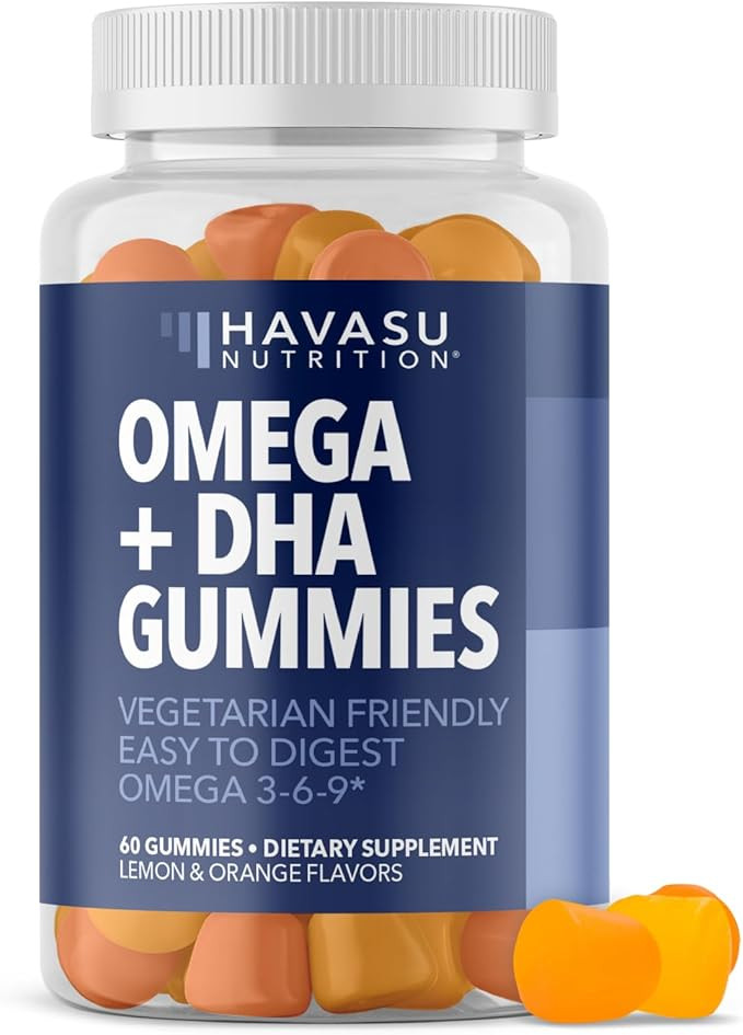 Omega 3 6 9 + DHA Gummies for Adults - Plant-Based Fish Oil Alternative with Chia Seed Oil and Al... | Amazon (US)