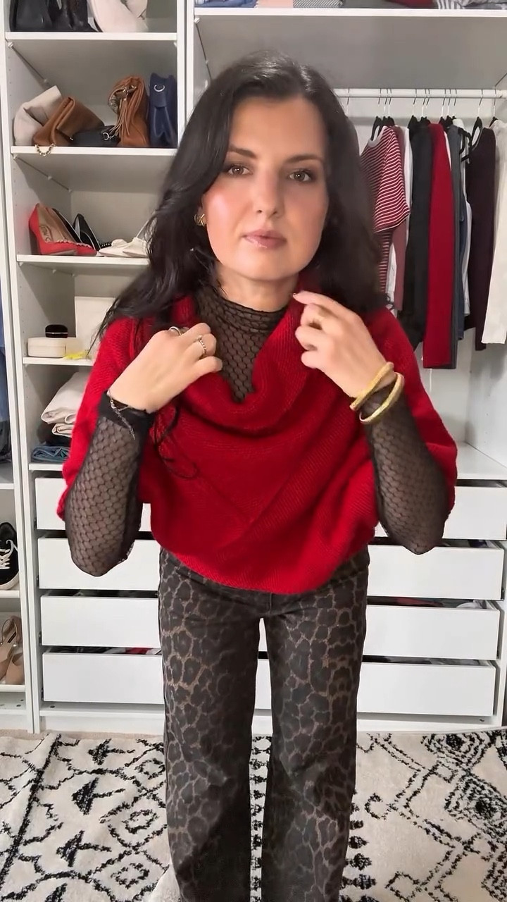 30 (non consecutive) days of outfits and underrated songs - day 2. The Ting Things have a few great options but went with Hands for today ✨

Red asymmetric sweater - @marcellanyc (use my code YULIYA010 for 10% off full priced items) 

#marcellamuse #whatiworetoday #outfitideas #leopardpants