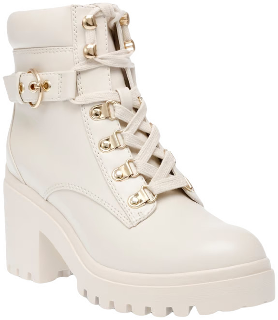 Women's Bridgitt Lace-Up Side-Zip Lug-Sole Booties | Macy's