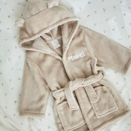 Personalised Oatmeal Fleece Robe With Ears | My 1st Years (Global)