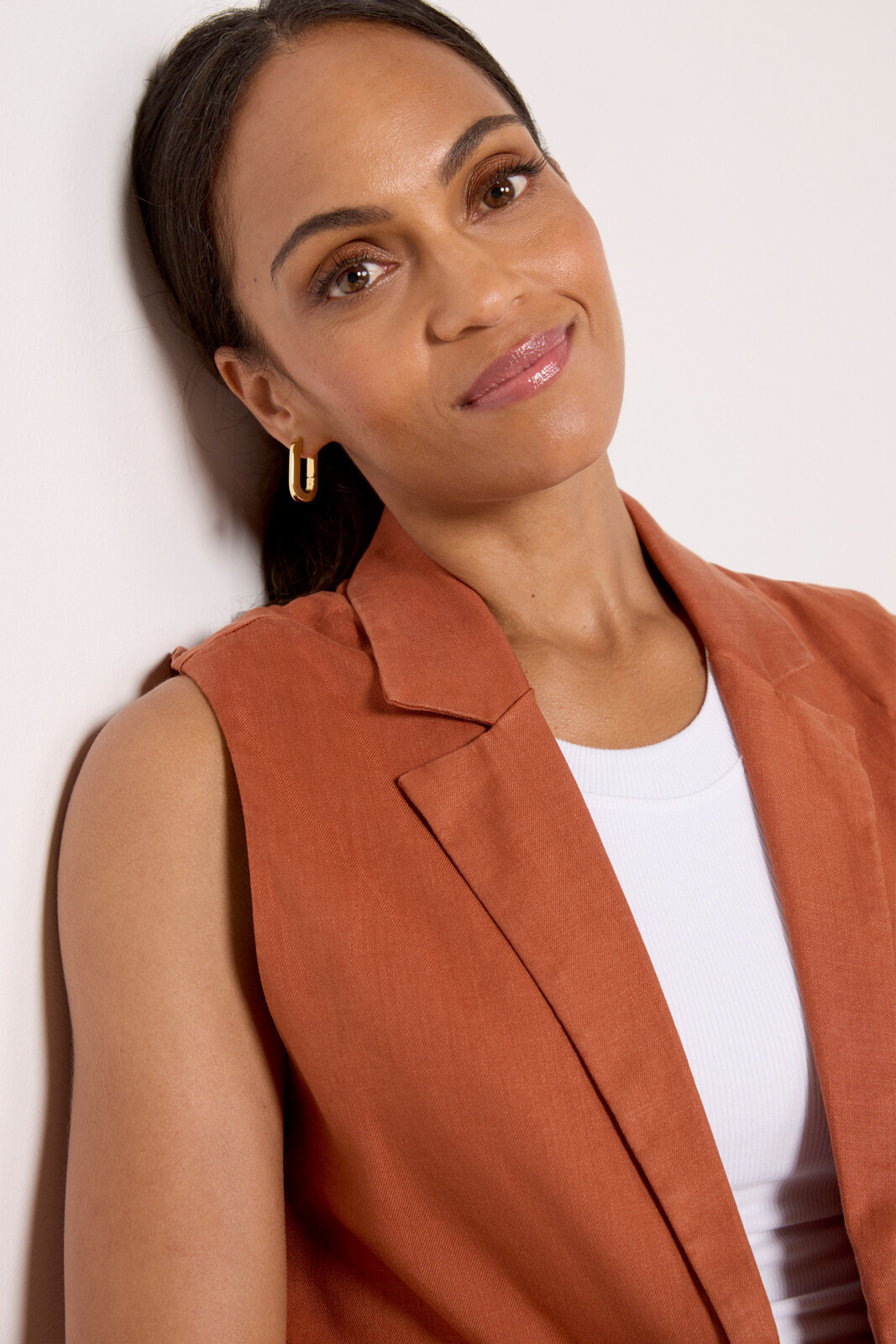 Cali Linen Vest | Evereve