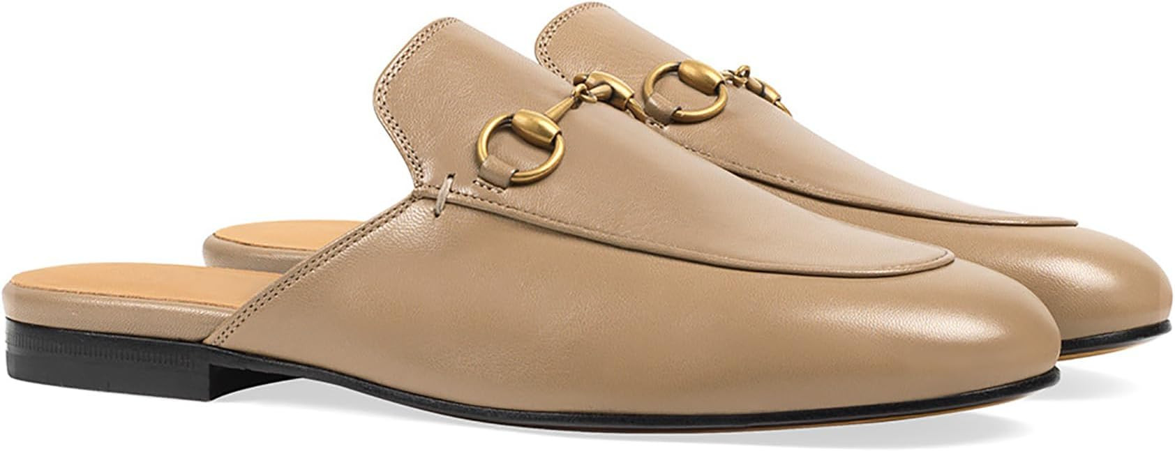 Mule Slippers for Women, Comfortable Closed Round Toe Work Dress Slip on Slipper, Simple Solid Co... | Amazon (US)