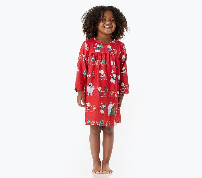 Rudolph® Flannel Nightgown | Pottery Barn Kids